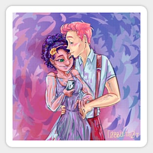 an engagement! Sticker